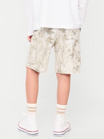 Old Navy Knee Length Baggy Ripstop Cargo Shorts for Boys - Gray Heather in Saudi Arabia