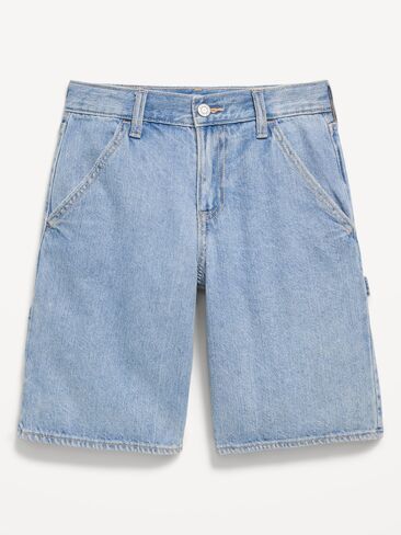 Old Navy Below Knee Super Baggy Utility Jean Shorts for Boys - Joseph (Light Wash) in Saudi Arabia