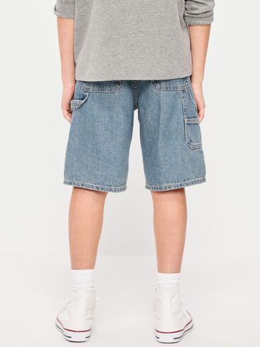 Old Navy شورت جينز فضفاض للغاية تحت الركبة للأولاد - جاكوب (مغسول فاتح) in Saudi Arabia