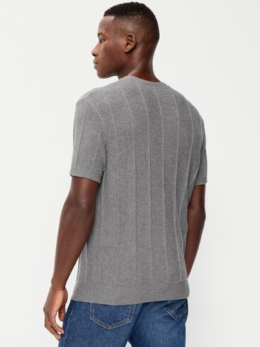 Old Navy Relaxed Sweater T-Shirt - Gray in Saudi Arabia