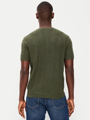 Old Navy Relaxed Sweater T-Shirt - Olive in Saudi Arabia