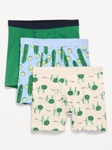 Old Navy Printed Boxer-Brief Underwear 3-Pack -- 6.25-inch inseam - Veggies in Saudi Arabia
