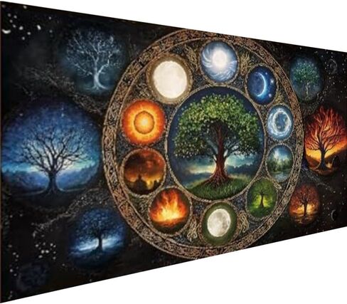Large Tulip Diamond Painting Kits,Diamond Art for Adults Sunrise Over The Sea Full Round Drill Large Size(31.5 X 15.7inch),Abstract Scenery Paint with Diamonds Crystal Gem for Gift,Wall Decor in Saudi Arabia