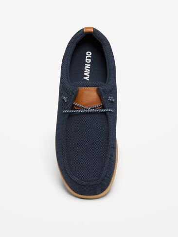 حذاء بدون كعب منسوج من Old Navy للرجال - مجموعة من اللون الأزرق الداكن in Saudi Arabia
