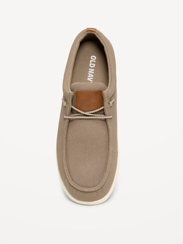 Old Navy Knit Deck Loafers for Men - Pale Khaki in Saudi Arabia