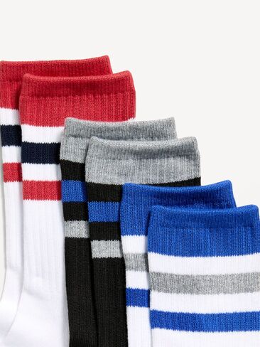جوارب Old Navy الأنبوبية مكونة من 3 قطع - شريط أحمر وأزرق in Saudi Arabia