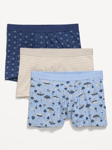 Old Navy Printed Trunks 3-Pack -- 3-inch inseam - Mushroom in Saudi Arabia