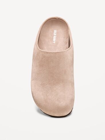 Old Navy Faux-Leather Mule Shoes for Men - Original Gray in Saudi Arabia