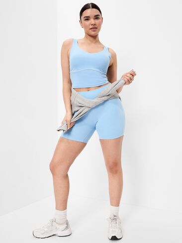 Old Navy StudioSmooth Seamed Longline Top - Monet Blue in Saudi Arabia