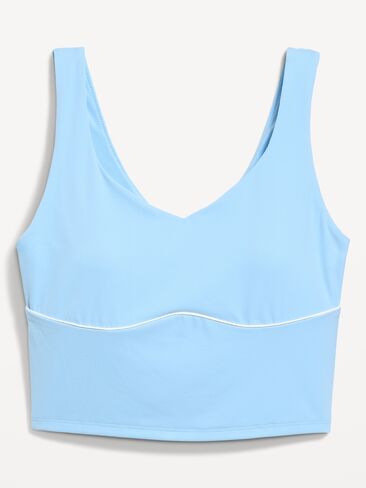 Old Navy StudioSmooth Seamed Longline Top - Monet Blue in Saudi Arabia