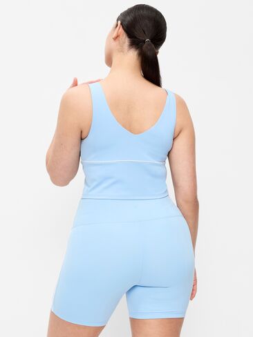 Old Navy StudioSmooth Seamed Longline Top - Monet Blue in Saudi Arabia