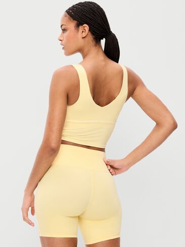 Old Navy StudioSmooth Seamed Longline Top - Butter Yellow in Saudi Arabia