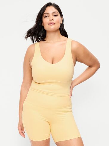 Old Navy StudioSmooth Seamed Longline Top - Butter Yellow in Saudi Arabia