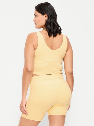 Old Navy StudioSmooth Seamed Longline Top - Butter Yellow in Saudi Arabia