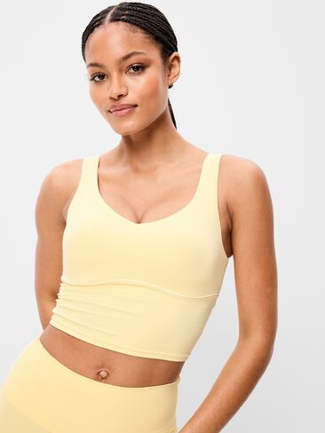 Old Navy StudioSmooth Seamed Longline Top - Butter Yellow in Saudi Arabia