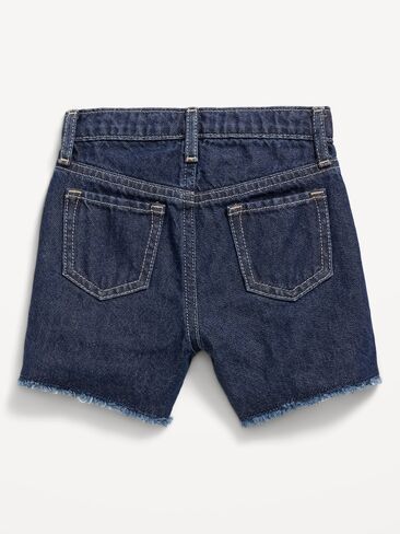 Old Navy Embroidered Frayed-Hem Jean Shorts for Toddler Girls - FLORAL EMBROIDERY in Saudi Arabia