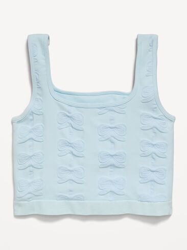 Old Navy Seamless Longline Bow Bra for Girls - Arctic Air in Saudi Arabia