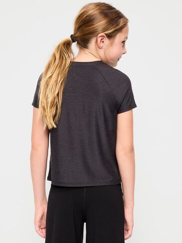 Old Navy CloudMotion Short-Sleeve T-Shirt for Girls - Black Jack in Saudi Arabia