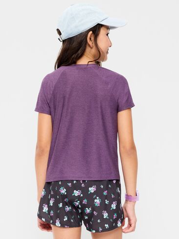 Old Navy CloudMotion Short-Sleeve T-Shirt for Girls - VINTAGE VIOLET in Saudi Arabia