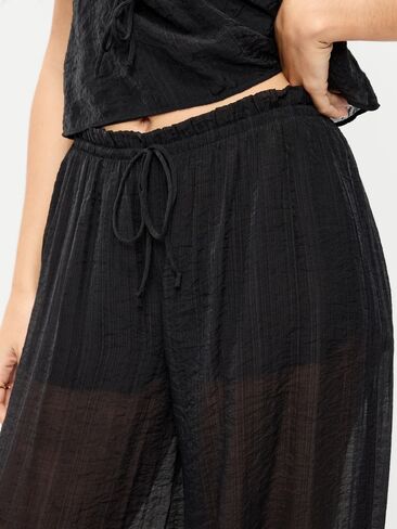Old Navy High-Waisted Sheer Chiffon Harem Pants - Black Jack in Saudi Arabia
