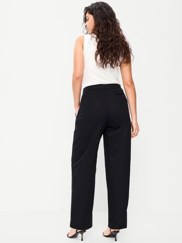 Old Navy High-Waisted OGC Chino Full Length Straight Pants - Black Jack in Saudi Arabia
