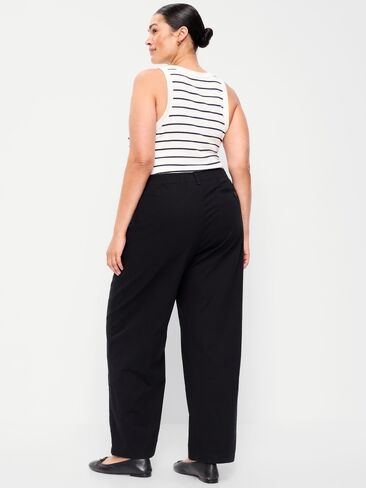 Old Navy High-Waisted OGC Chino Full Length Straight Pants - Black Jack in Saudi Arabia