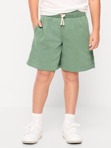 Old Navy Above Knee Fleece Jogger Shorts for Boys - Dark Green in Saudi Arabia