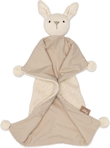 Crane Baby Lovey Blanket, Ollie The Bunny Lovey, 100% Organic Cotton Baby Security Blanket, Security Blankets for Babies, Gift Ideas for New Baby, Bunny Baby Gifts, Baby Neutral Gifts, Bunny Lovey in Saudi Arabia