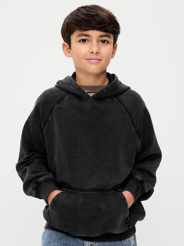 بلوفر بغطاء للرأس مقاس كبير من Old Navy للأولاد - بلاك جاك in Saudi Arabia