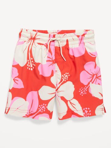 شورت سباحة مطبوع من Old Navy للأولاد - أحمر كركديي in Saudi Arabia