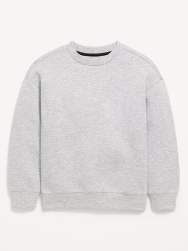 Old Navy Bounce Fleece Oversized Sweatshirt for Boys - Light Heather Gray in Saudi Arabia
