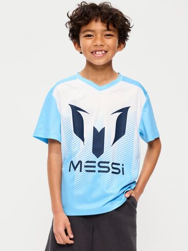 تيشيرت جيرسي لايف ستايل من Old Navy Messi™ للأولاد - أزرق فاتح فروست in Saudi Arabia