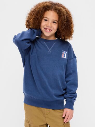 سويت شيرت برسوم محايدة للجنسين من Old Navy PGA TOUR™ للأطفال - أزرق باسيفيك in Saudi Arabia