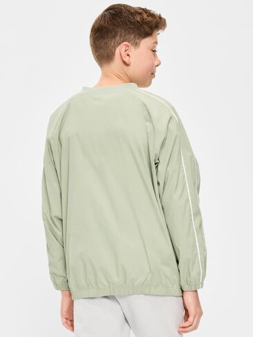 بلوفر Old Navy كبير الحجم برقبة على شكل حرف V للأولاد - أعشاب البحر الباهتة in Saudi Arabia