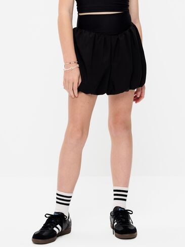 Old Navy High-Waisted PowerSoft Bubble Skort for Girls - Black Jack in Saudi Arabia