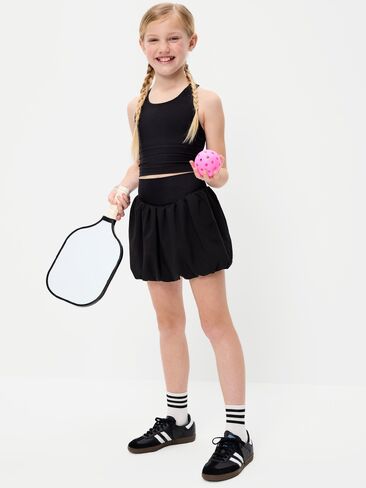 Old Navy High-Waisted PowerSoft Bubble Skort for Girls - Black Jack in Saudi Arabia