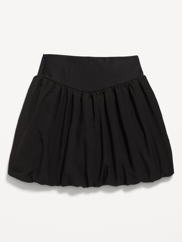 Old Navy High-Waisted PowerSoft Bubble Skort for Girls - Black Jack in Saudi Arabia