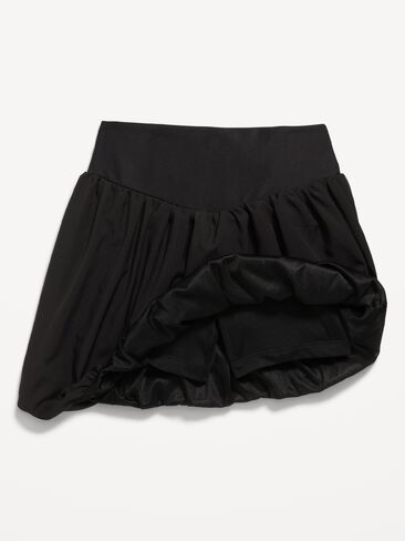 Old Navy High-Waisted PowerSoft Bubble Skort for Girls - Black Jack in Saudi Arabia