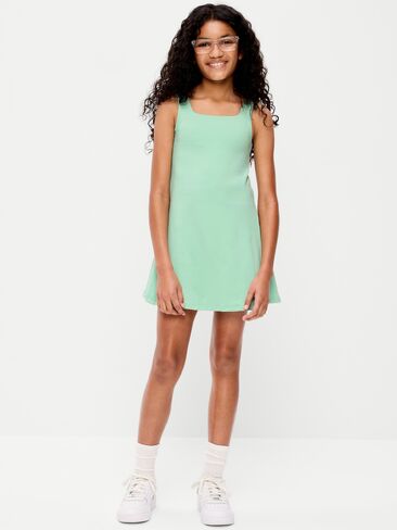 Old Navy StudioSmooth Sleeveless Athletic Dress for Girls - PALO VERDE in Saudi Arabia