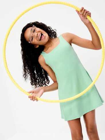 Old Navy StudioSmooth Sleeveless Athletic Dress for Girls - PALO VERDE in Saudi Arabia