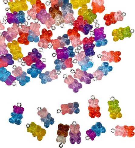 50PCS Luminous Resin Ducks Charms, Mini Yellow Luminous Ducks Resin Pendants, Cute Animal Pendants Bulk, Kawaii Duck Dangle Charms for Necklace Bracelet Earrings Jewelry Making DIY Crafts in Saudi Arabia