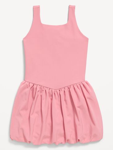 Old Navy PowerSoft Sleeveless Bubble Athletic Dress for Girls - Pressed Flower in Kuwait