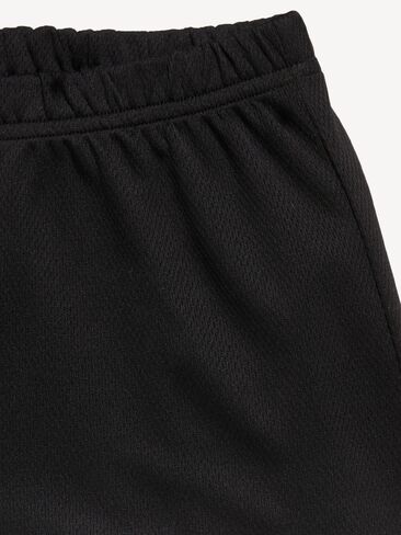 شورت شبكي بحاشية دولفين عالي الخصر للبنات من Old Navy - بلاك جاك in Saudi Arabia