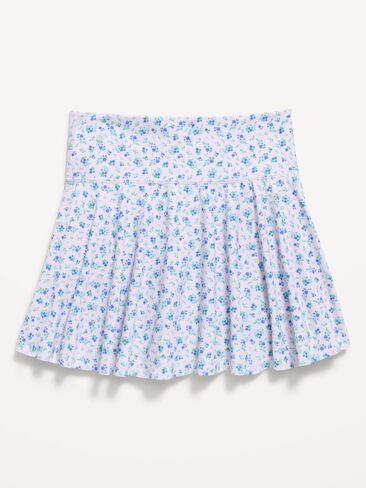 Old Navy High-Waisted PowerSoft Skort for Girls - Purple Floral in Saudi Arabia