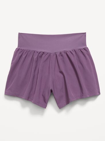 Old Navy High-Waisted StretchTech Performance Shorts for Girls - VINTAGE VIOLET in Saudi Arabia