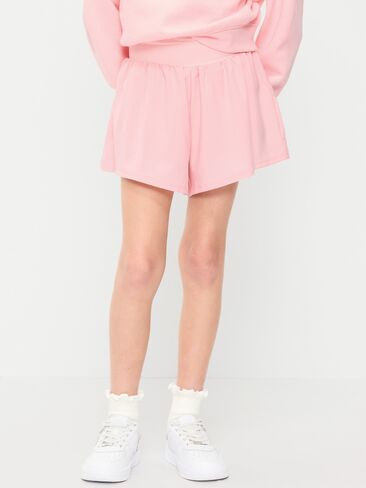 Old Navy High-Waisted StretchTech Performance Shorts for Girls - Pink Sky in Saudi Arabia