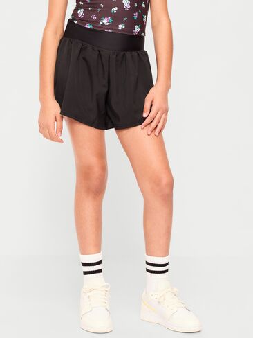 Old Navy High-Waisted StretchTech Performance Shorts for Girls - Black Jack in Saudi Arabia