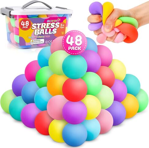 4 Pack Gummy Bear, Stress Bear Squishy Ball, Sugar Filled Gummy Bear Toys, Nice Cube Squishy Toys for Kids Stress Relief, High Density Stress Balls for Calming - Ultra Soft Squeeze Balls in Saudi Arabia