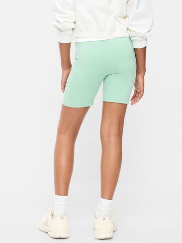 Old Navy High-Waisted StudioSmooth Biker Shorts for Girls - PALO VERDE in Saudi Arabia