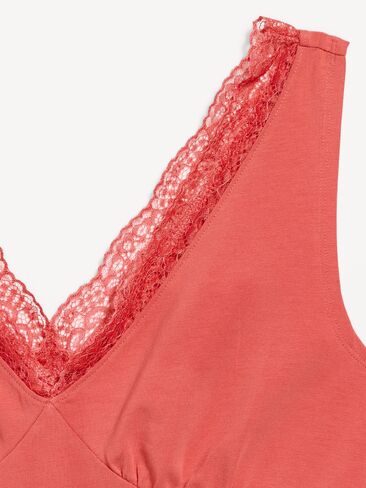 بلوزة Old Navy بدون أكمام برقبة على شكل حرف V وأطراف دانتيل - Cactus Bloom in Kuwait